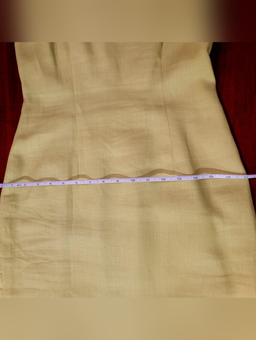 Vintage Althuser Linen-Blend Yellow Floral Strap Sundress 100% Linen Size 2 - Picture 15 of 16